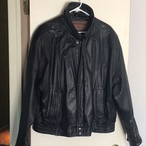 Midwest International Black Leather Jacket